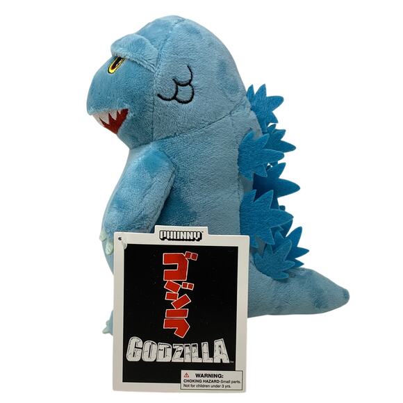 Kidrobot Godzilla Phunny Plush Blue Stuffed Animal Collectible Toy NWT - Picture 4 of 5